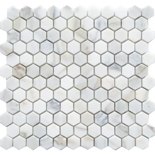 Pescaia 1X1 Honed Marble Mosaic