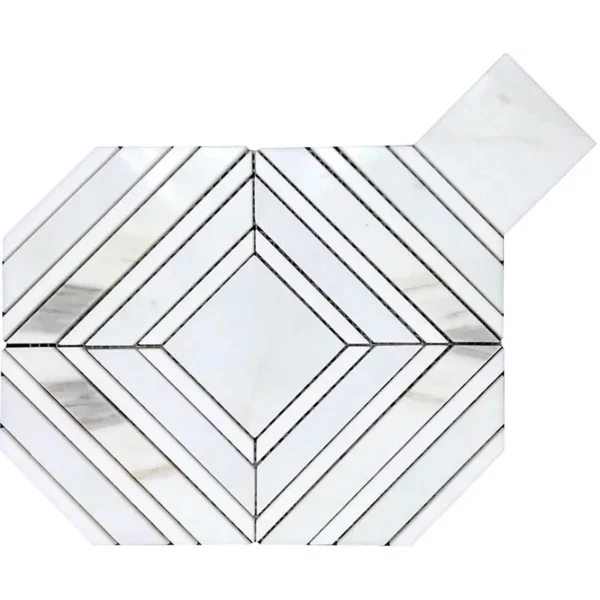 Pienza 9X11.3 Polished Marble Tile 1