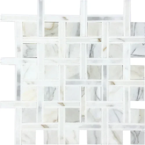 Cortona 1.3X1.3+0.7X3.3 Polished Marble Mosaic 0