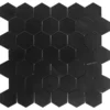 2” Nero Hex Honed 1.9X1.9 Eastern Black Mosaic 1