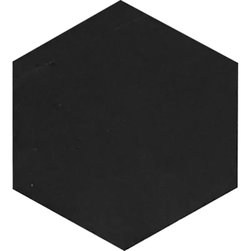 10” Nero Hex Honed 10 Eastern Black Tile 0