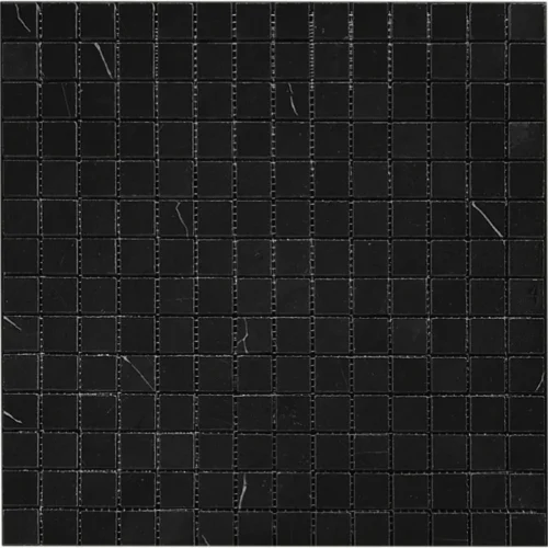 Nero Square Polished 0.75X0.75 Eastern Black Mosaic 0