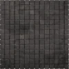 Nero Square Tumbled 0.75X0.75 Honed Eastern Black Mosaic 1