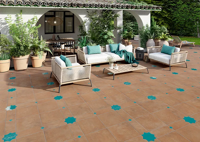 Umbria Aqua Star 7X7 Shine porcelain tile 2