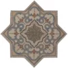 Umbria Deco Star B 7X7 Matte Porcelain Tile 0