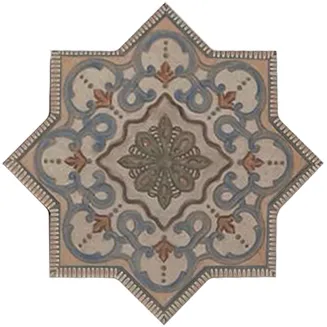 Umbria Deco Star B 7X7 Matte Porcelain Tile 0