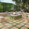 Umbria Verde Dot 5.9X5.9 Shine Porcelain Tile 1