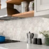 Crema 2X2 Hex Polished 1.9X1.9 Marble Mosaic 2