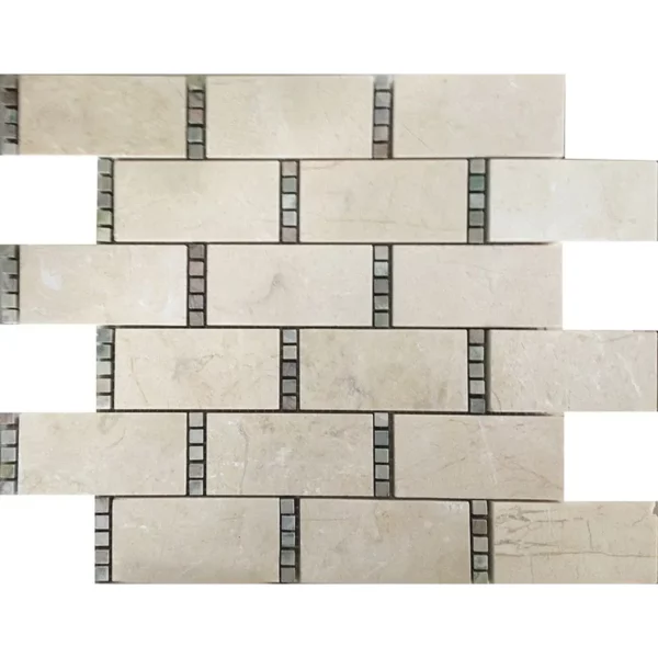 Alicante 1.9X3.8+0.3X0.3 Polished Marble Mosaic 1