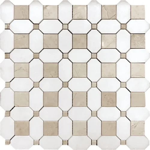 Costera 1.2X1.2+1.2X2+0.4X0.4 Polished Marble Mosaic 0