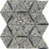 Danieli 10.9X12.6 Honed Terrazzo, Black Limestone Tile 0