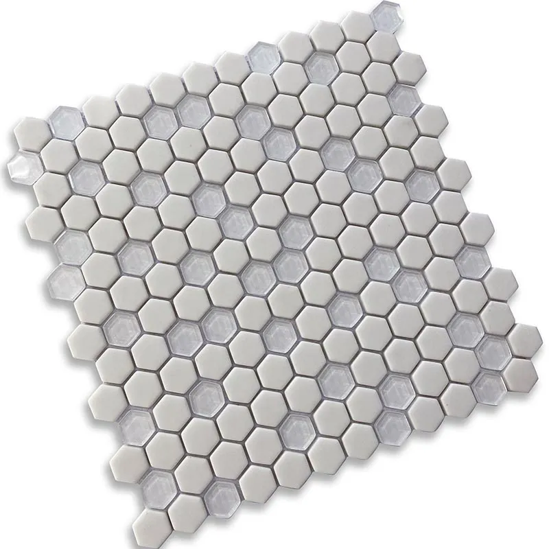 Glacage Forme 0.9X0.9 Matte, Glossy Recycled Glass Mosaic 2