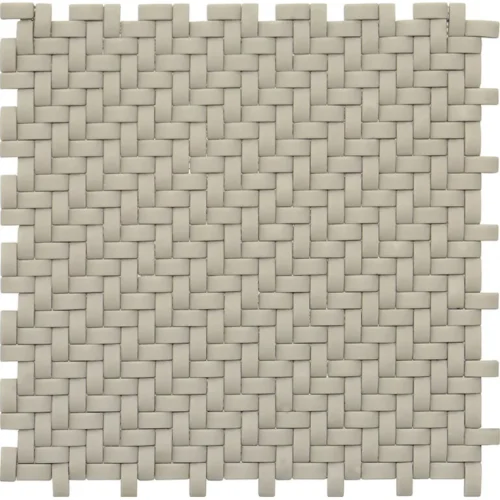 Crepe Tisse 0.45X0.9 Matte Recycled Glass Mosaic 0