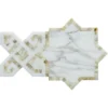 Zarif Calacatta 7.6x7.6 Glossy Glass Tile 0