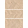 Zen Chevron Maple 24X48 23.7X47.25 Matte Colored Body Porcelain Tile 1