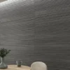 Zen Deco Black 24X48 23.7X47.25 Matte Porcelain Tile 4