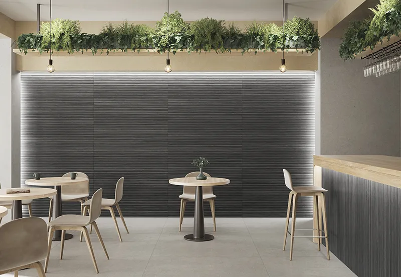 Zen Deco Black 24X48 23.7X47.25 Matte Porcelain Tile 3