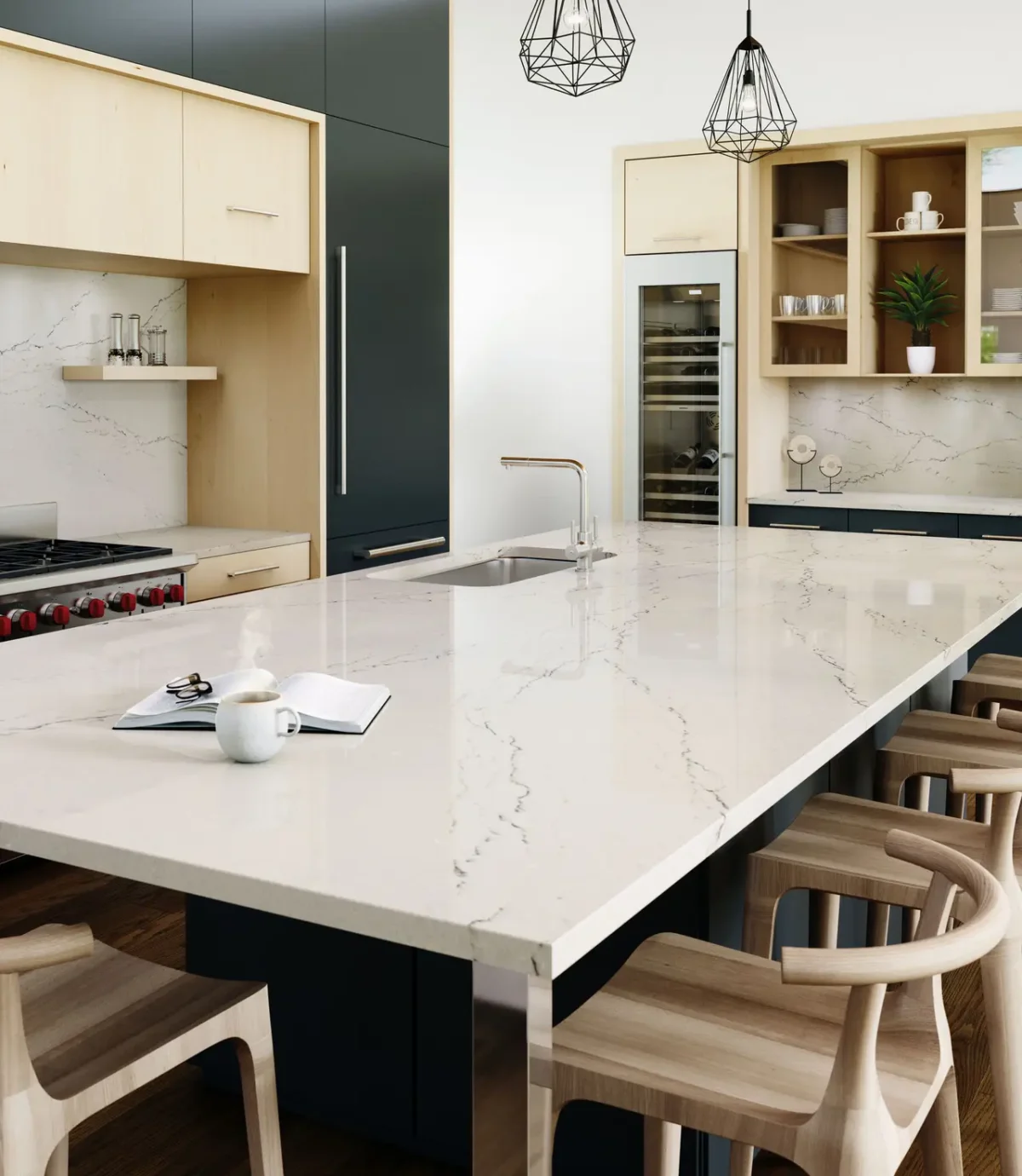 Beckington 132x65 Matte Quartz Slab 4