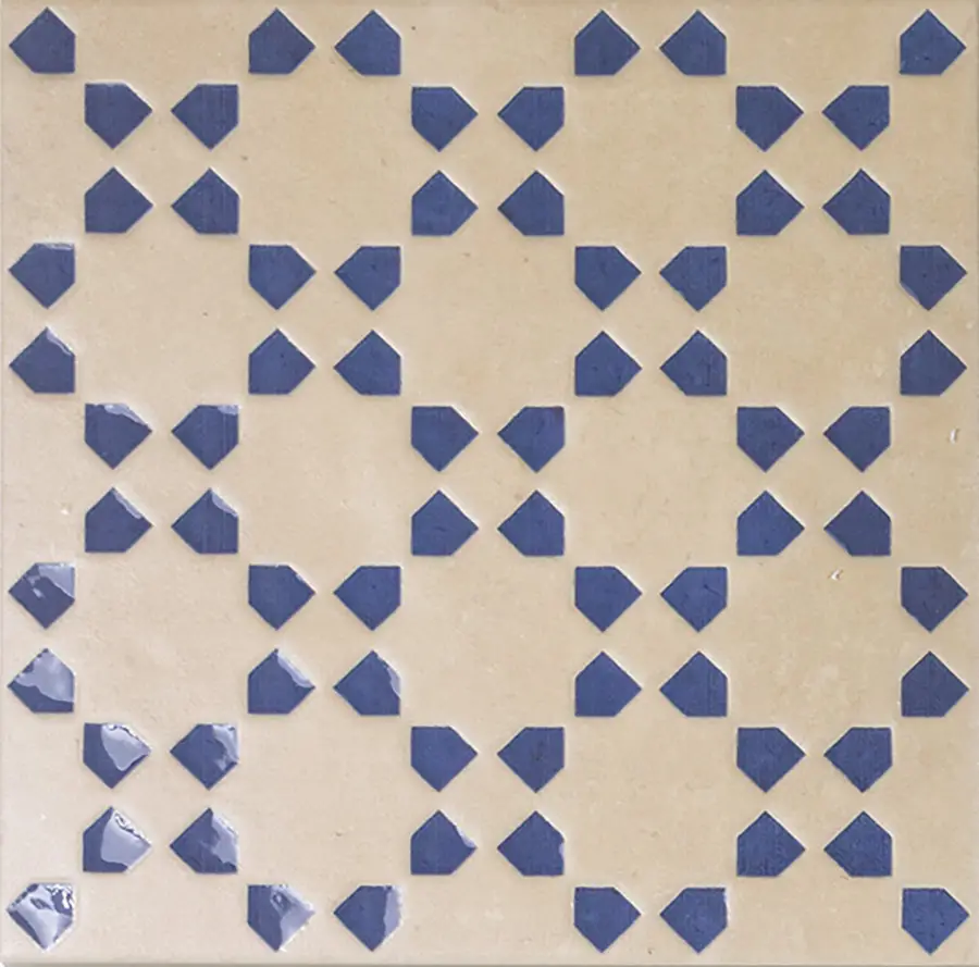 Bejmat Decor Biscuit Azur 6X6 Square Matt Porcelain Tile