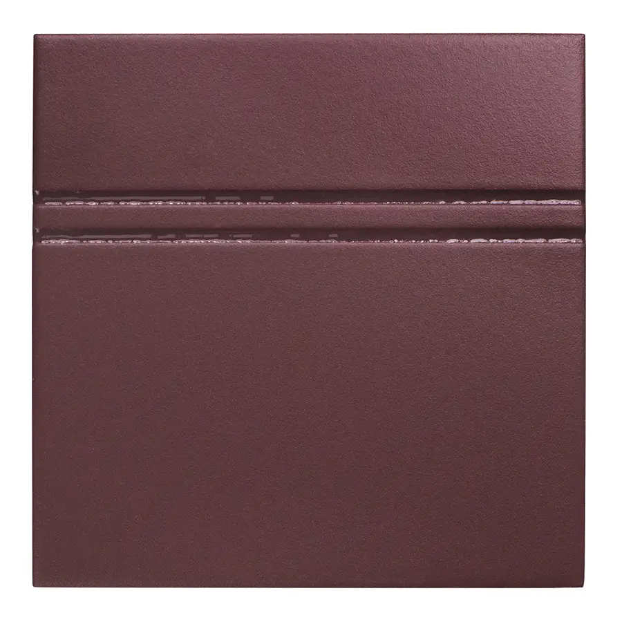 Dash Burgundy 6X6 Square Matt Porcelain Tile