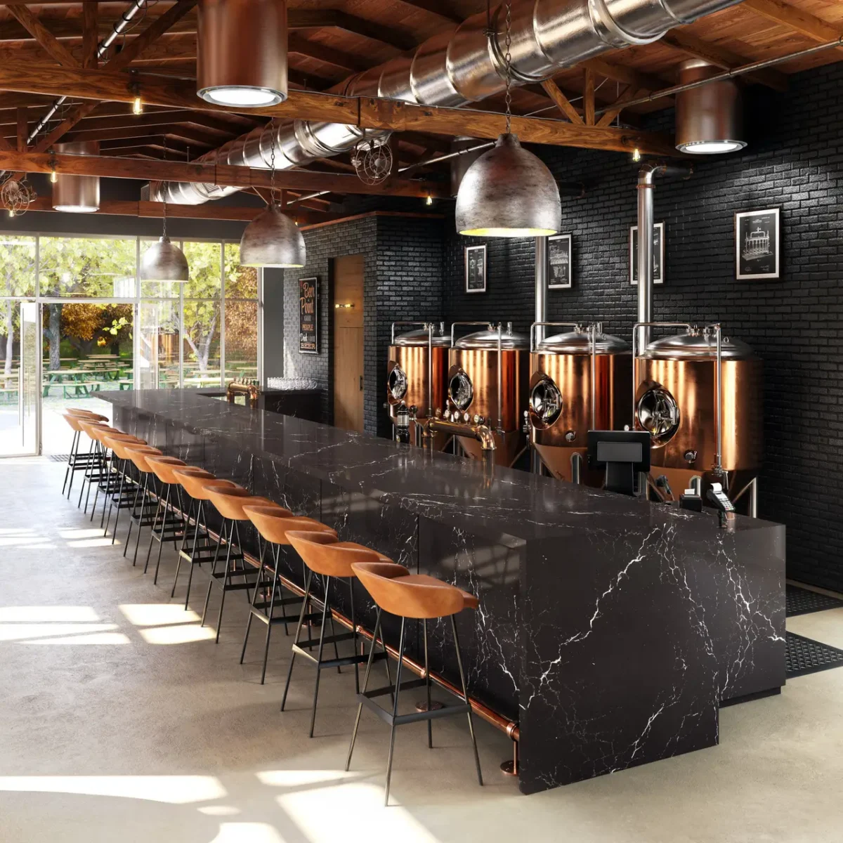 Delamere 132x65 Polished Quartz Slab 2