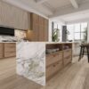 Macchia Vecchia 126x63 White Silk Quartz Slab 1