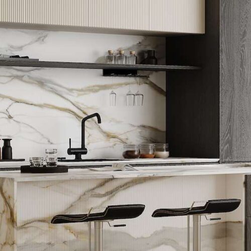 Calacatta Borghini 126x63 Silk Quartz Slab 0