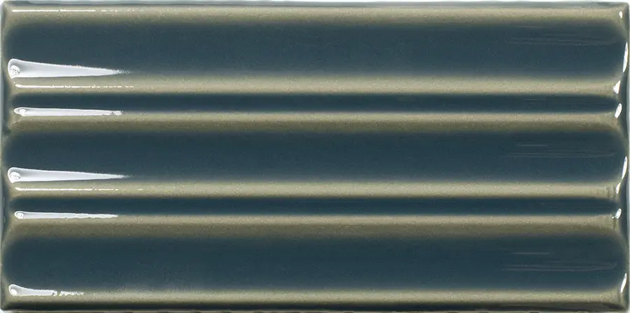 Fayenza Belt Peacock Blue 2.5X5 Rectangle Gloss Porcelain Tile