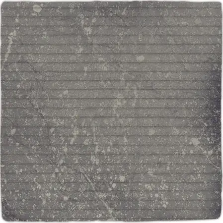 Gea Carved Charcoal 4.7X4.7 Square Matt Porcelain Tile 2