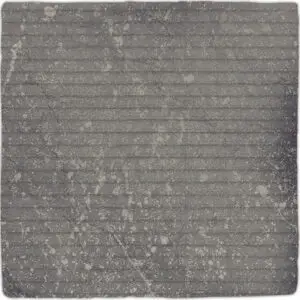 Gea Carved Charcoal 4.7X4.7 Square Matt Porcelain Tile 4