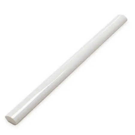 Grace Rounded Edge White 0.43X12 Rectangle Matt Porcelain Trim 2