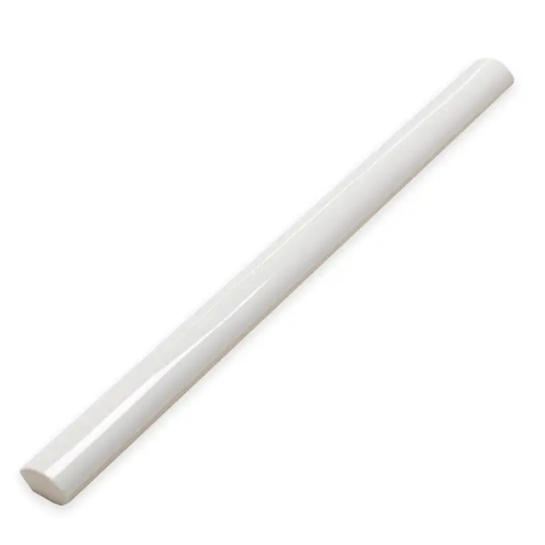 Grace Rounded Edge White 0.43X12 Rectangle Matt Porcelain Trim 1