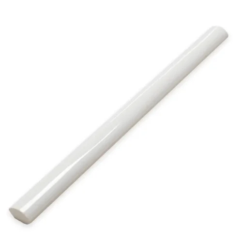 Grace Rounded Edge White 0.43X12 Rectangle Matt Porcelain Trim 0