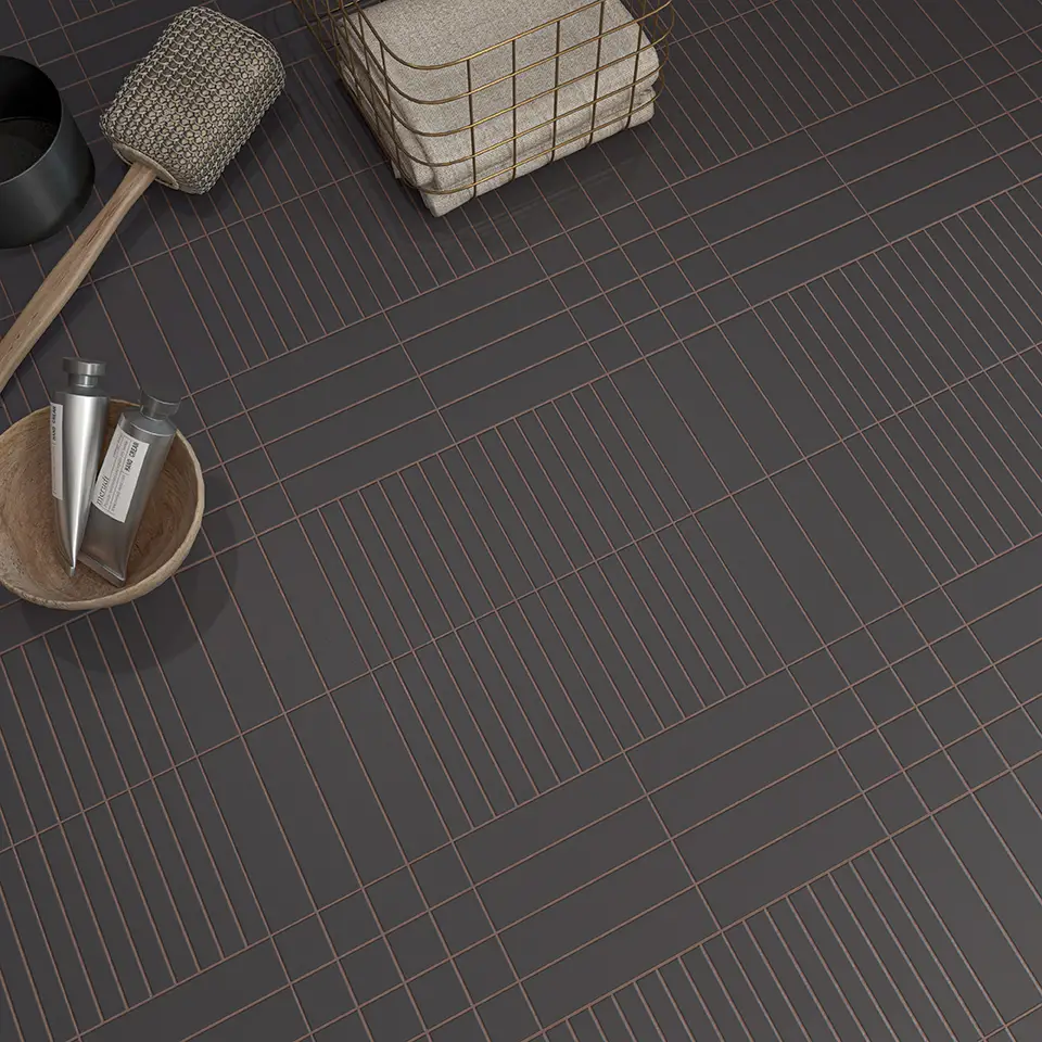 Grid M Basalt 6X6 Square Matt Porcelain Tile 0