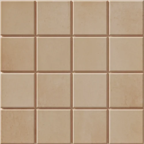 Grid S Clay 6X6 Square Matt Porcelain Tile 0