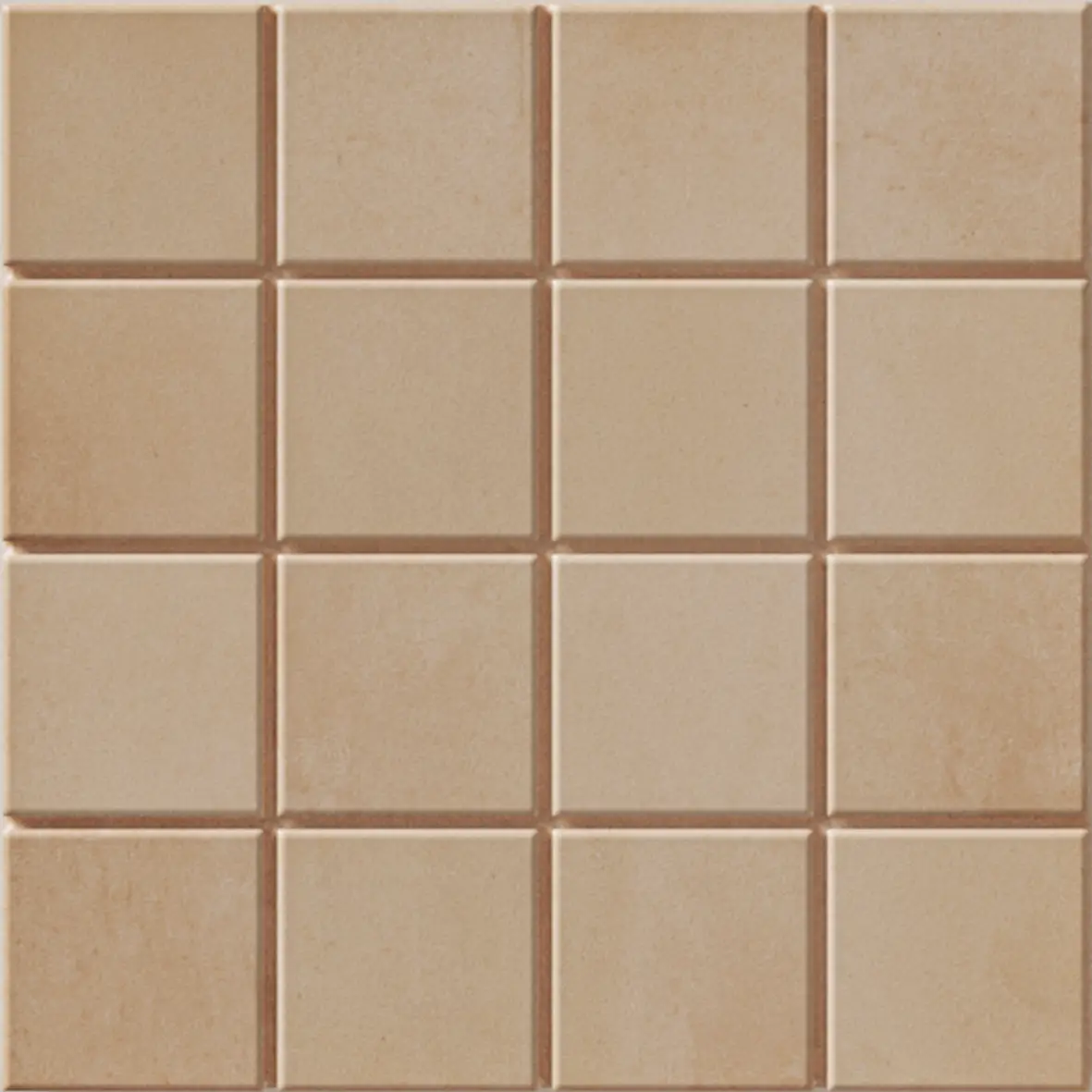 Grid S Clay 6X6 Square Matt Porcelain Tile 0