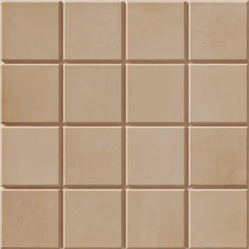 Grid S Clay 6X6 Square Matt Porcelain Tile 5