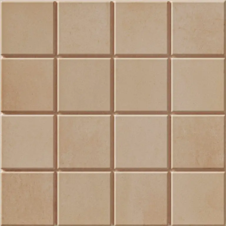 Grid S Clay 6X6 Square Matt Porcelain Tile 3