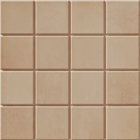 Grid S Clay 6X6 Square Matt Porcelain Tile 4