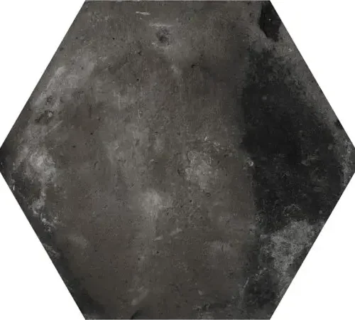 Hexa Cottage Graphite 5.5X6.3 Hexagon Matt Porcelain Tile