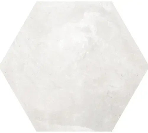 Hexa Cottage White 5.5X6.3 Hexagon Matt Porcelain Tile