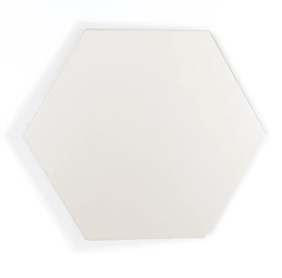 Hexa Floor Ice White 8X9 Hexagon Matt Porcelain Tile 0