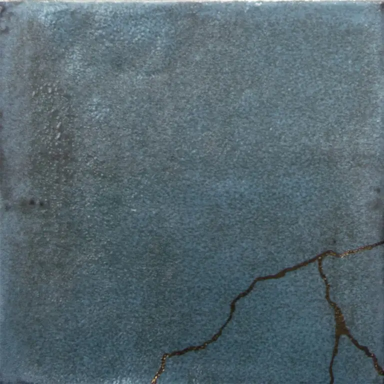 Kintsugi Blue 5X5 Square Matt Porcelain Tile 5