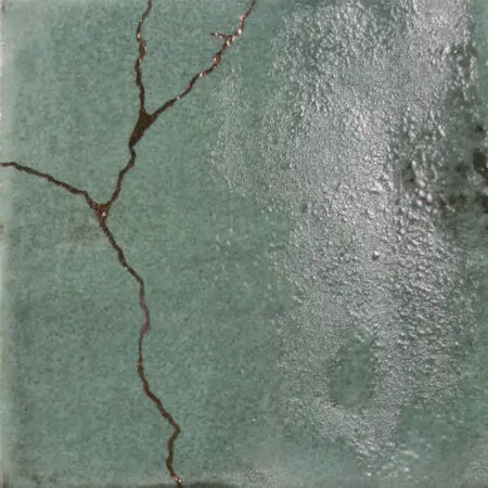 Kintsugi Green 5X5 Square Matt Porcelain Tile 6