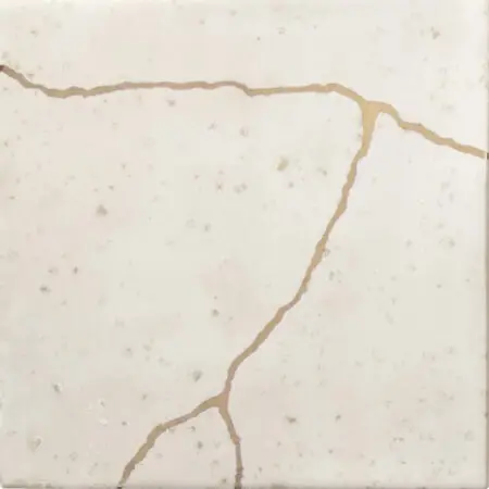 Kintsugi Ivory 5X5 Square Matt Porcelain Tile 8