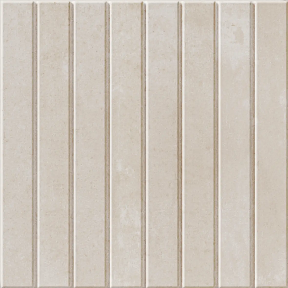 Lines S Off White 6X6 Square Matt Porcelain Tile 1