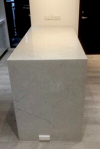 Mikado Grey 126x63 Polished Quartz Slab 5