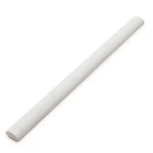 Mud Rounded Edge Pure White 0.43X5.5 Rectangle Matt Porcelain Trim 6