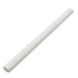 Mud Rounded Edge Pure White 0.43X5.5 Rectangle Matt Porcelain Trim 7