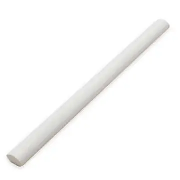 Mud Rounded Edge Pure White 0.43X5.5 Rectangle Matt Porcelain Trim 5